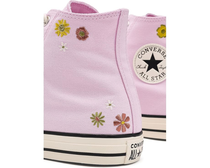 Converse Chuck Taylor All Star высокие кроссовки с вышитыми цветами