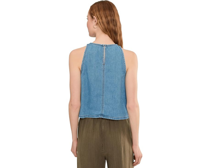 Madewell Топ-халтер Airy Denim из денима