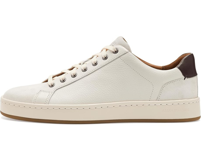 Кроссовки Barnes 2 на шнуровке от Allen Edmonds белая кожа