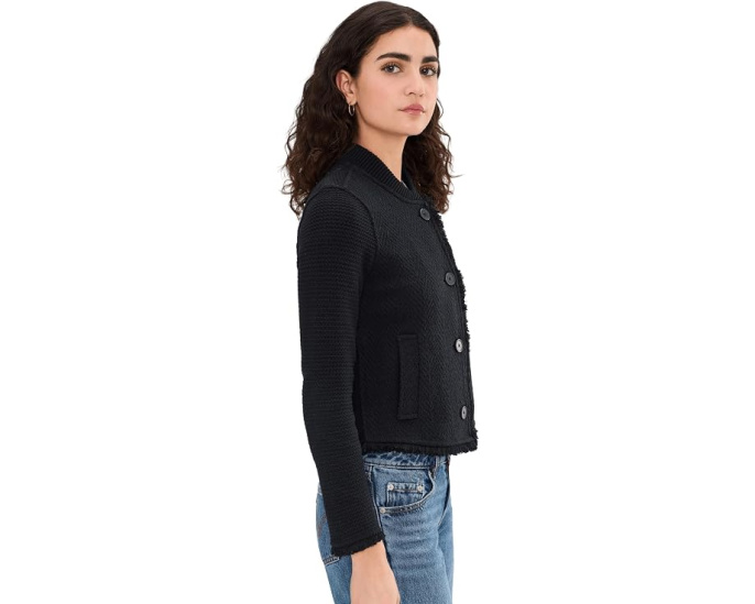Куртка Fringe Mix Knit Bomber с бахромой от NIC+ZOE