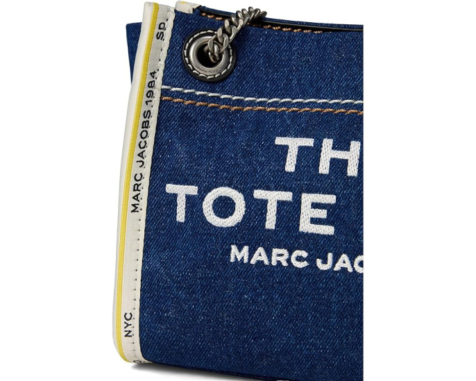 Сумка-тоут Marc Jacobs Denim Chain через плечо из денима с цепочкой