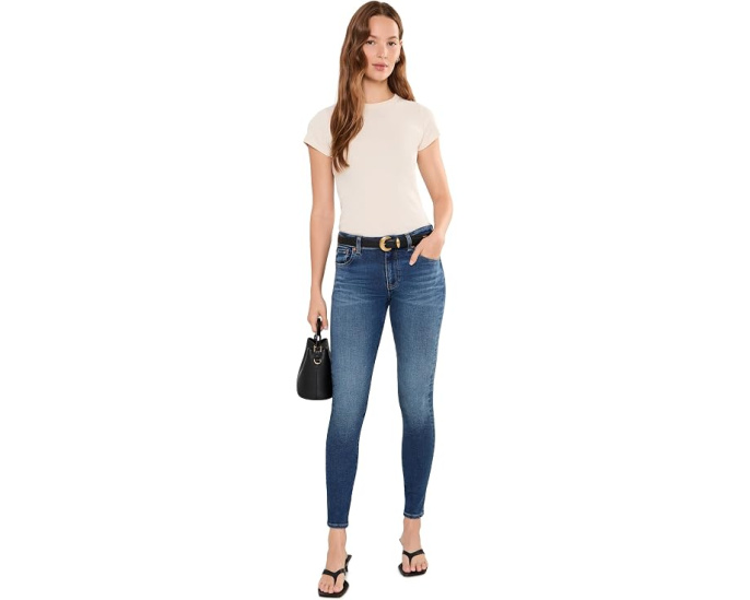 Джинсы скинни Farrah AG Jeans с высокой посадкой