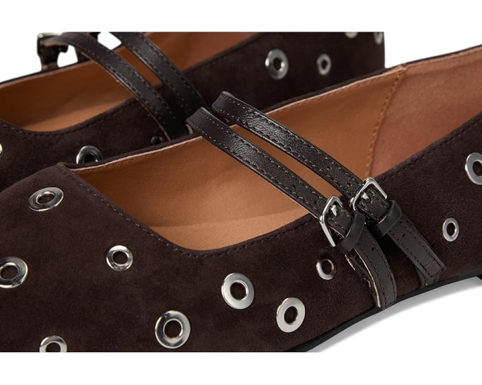 Балетки Madewell Greta с двойным ремешком и люверсами