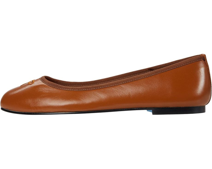 Балетки French Sole Nicky Hilton Kathy с вышитым бантом и кожаной подошвой