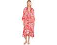 Платье Natori Magnolia Printed Satin Gown из атласа с принтом магнолии