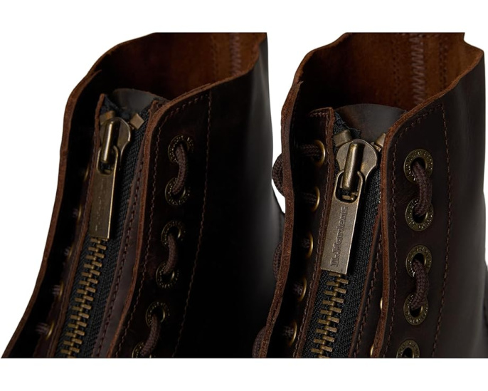 Ботинки Dr. Martens Sinclair Leather Platform на платформе с молнией спереди