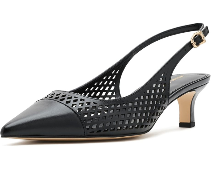 Туфли MICHAEL Michael Kors Amara Toe Cap Sling Pumps с мыском и киттеном