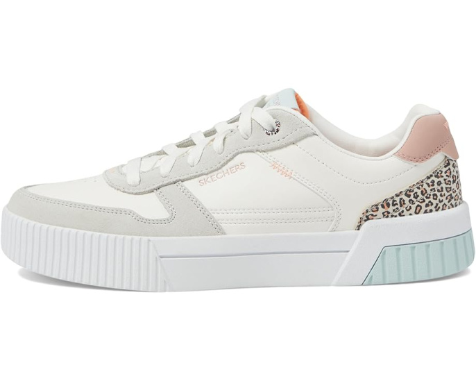 Кроссовки Skechers Court Classics Jade Feline Instinct с леопардовым принтом