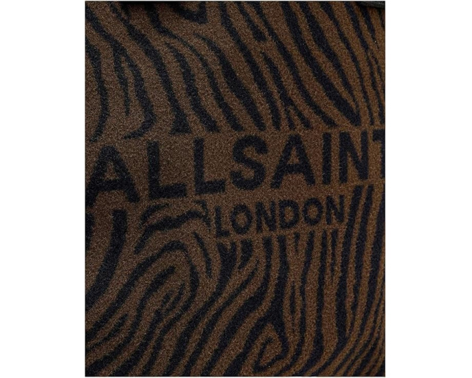 Сумка-тоут AllSaints Izzy Zebra East/West из полиэстера с принтом зебра