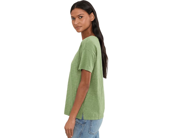 Футболка Mod-o-doc Short Sleeve V-Neck Boxy Tee с V-образным вырезом