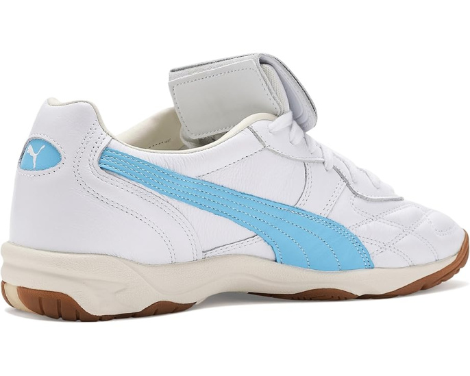 Кроссовки King Indoor от PUMA из кожи с золотым тиснением