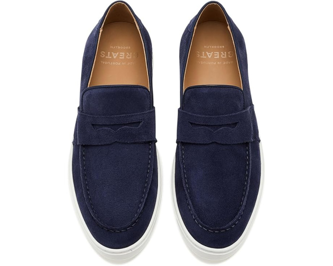 GREATS лоферы Paros Penny из замши