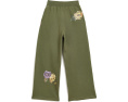 Floral Wide-Leg Fleece Sweatpants (Big Kid)
