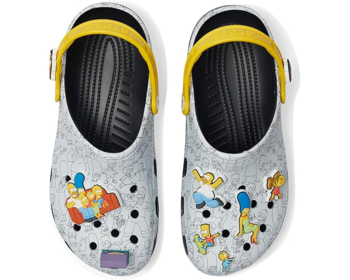 Клоги The Simpsons Classic Clog от Crocs с принтом и персонажами