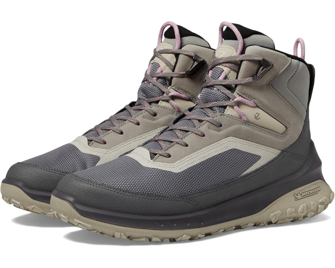ECCO непромокаемые утепленные ботинки Ultra Terrain Mid Warm для холодной погоды стальные