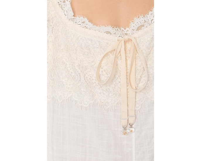 Ромпер Wish Me Luck Romper Free People из сатина с кружевом