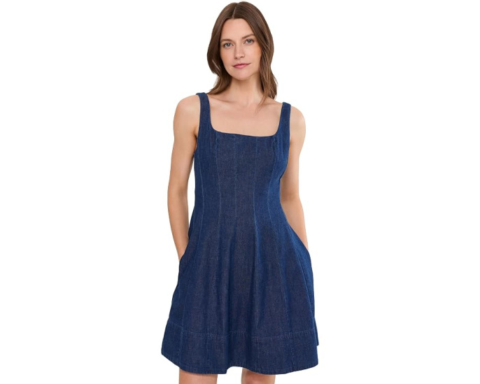 Платье KUT from the Kloth Amelie Fit and Flare с квадратным вырезом