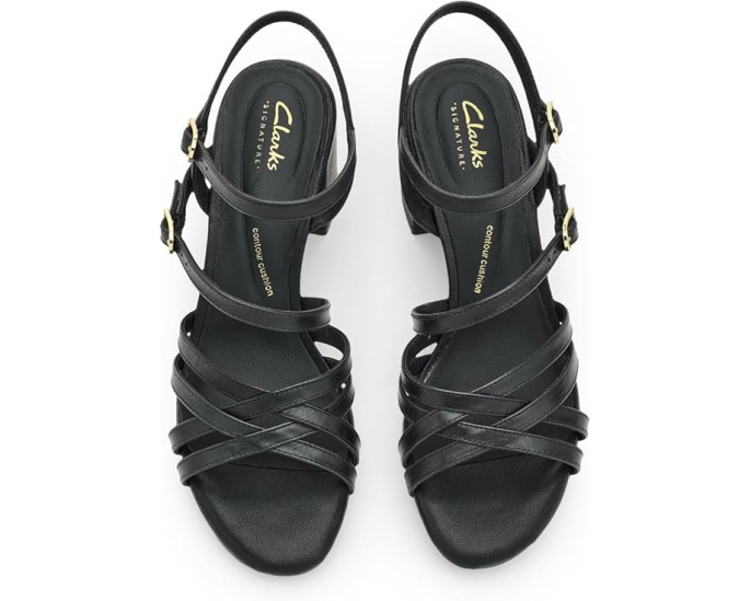 Вечерние сандалии Clarks Ezoria Strap на каблуке-платформе