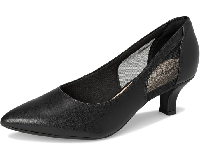 Туфли Clarks Kepley Cora с перфорированными вставками и каблуком kitten heel