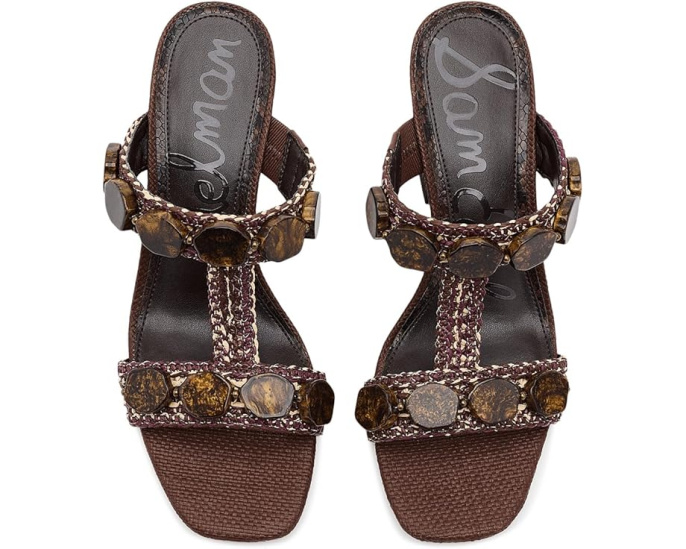 Туфли Sam Edelman Dante Stone на танкетке с искусственным верхом и кожаной подкладкой