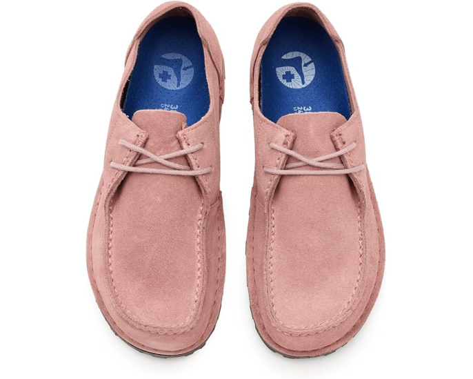Мокасины Utti Lace Up из замши со стелькой Deep Blue от Birkenstock