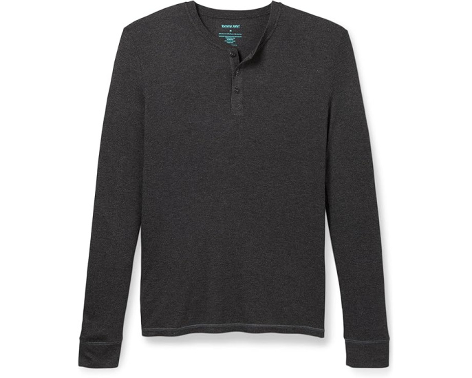 Хенли Tommy John Lounge с длинным рукавом из мягкой ткани