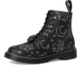 Детские ботинки Dr. Martens 1460 Pascal Y с блестками и боковой молнией