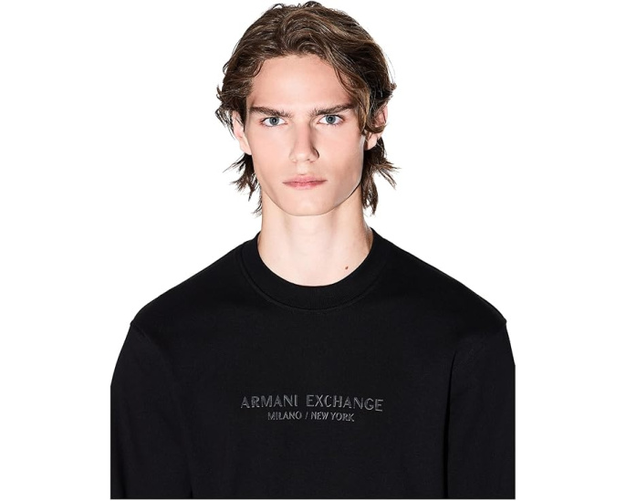 Свитшот Milano New York Logo с длинным рукавом Armani Exchange