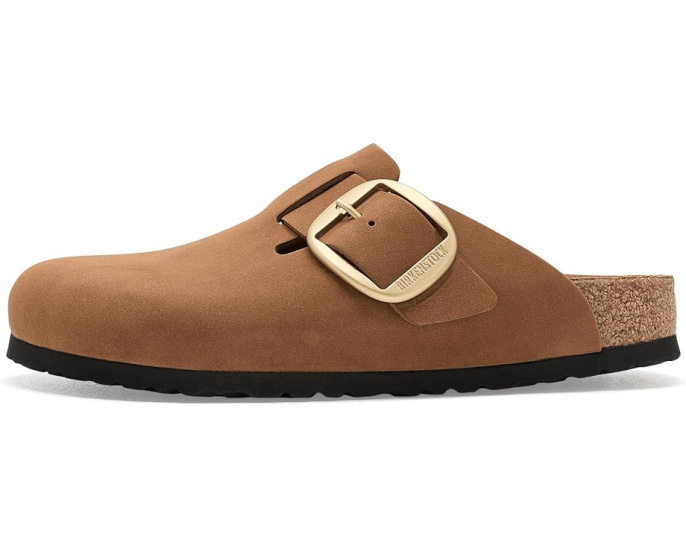Birkenstock Boston сабо с крупной пряжкой Tonal из нубука