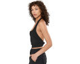 Free People топ Round Two Pique Low Back с открытой спиной черный