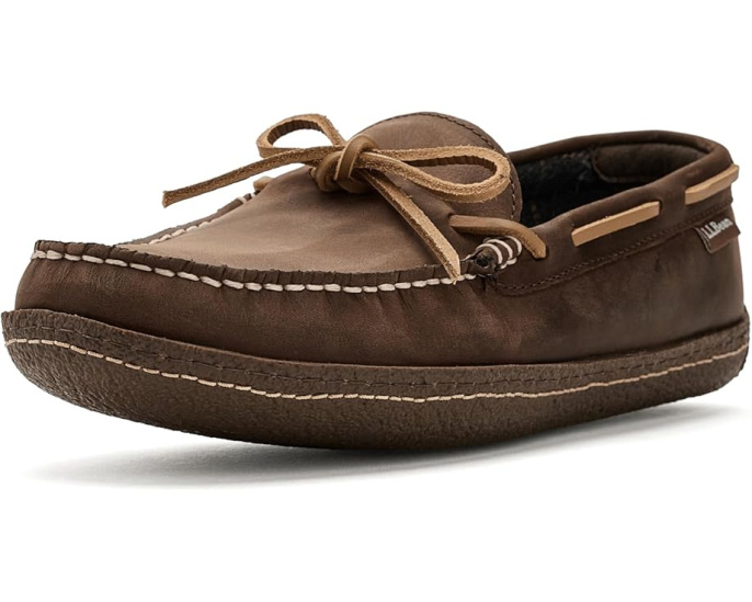 Домашние тапочки L.L.Bean Hand Sewn с подкладкой из фланели