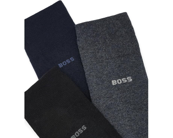 BOSS 3-Pack Cotton Blend носки хлопковые комплект 3 пары