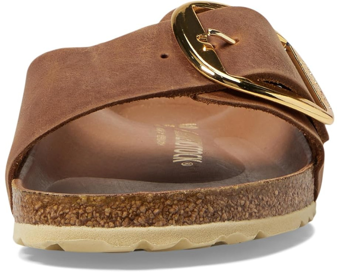 Сандалии Birkenstock Madrid Big Buckle из промасленной кожи с пробковой стелькой