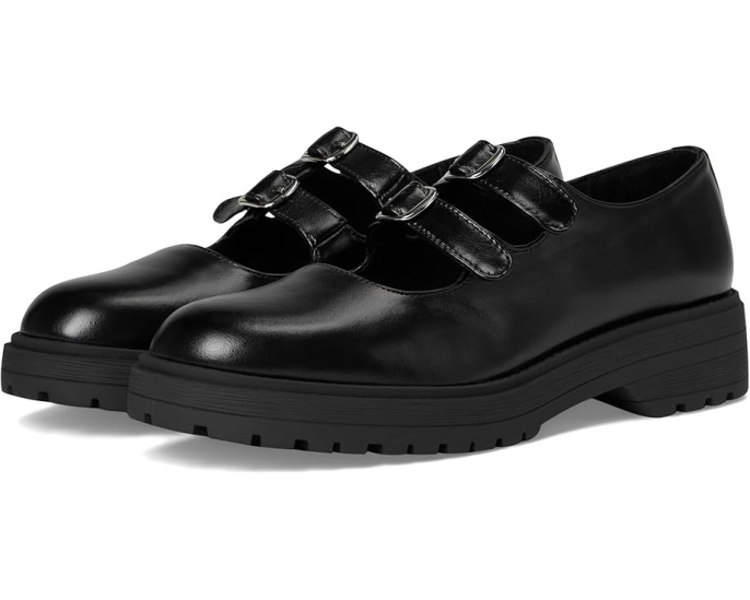 Балетки Steve Madden Alba с ремешками в стиле Mary Jane и квадратным каблуком
