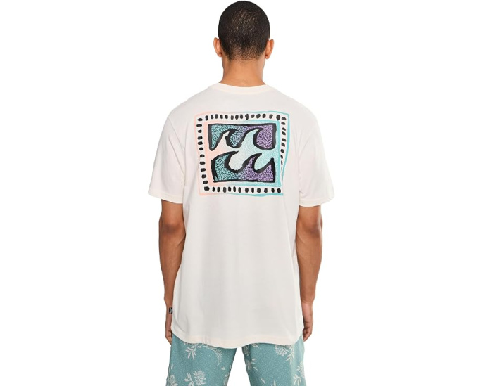 Биллабонг футболка Crayon Wave Premium Short Sleeve хлопковая