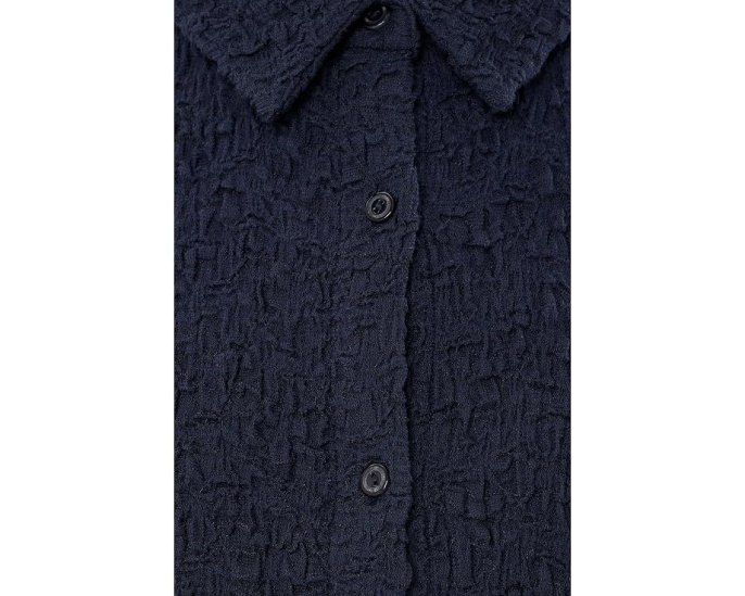 Блузка EILEEN FISHER Petite Bubble Jacquard классический воротник