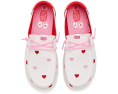 Hey Dude Kids Wendy Embroidered Hearts ботинки с вышитыми сердцами