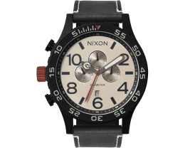Наручные часы Nixon 51-30 Chrono Leather с хронографом и водозащитой 30 ATM