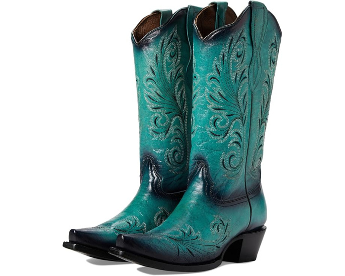 Ботинки Corral Boots L2076 с квадратным носком и блок-каблуком