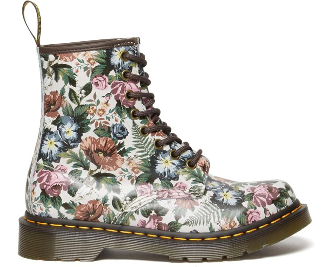 Ботинки Dr. Martens 1460 с цветочным принтом