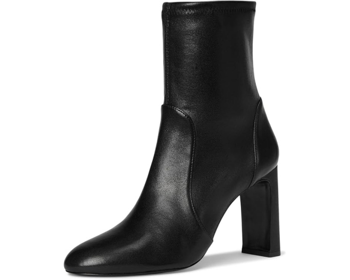 Ботильоны Babette 85 на устойчивом каблуке из мягкой овечьей кожи Stuart Weitzman