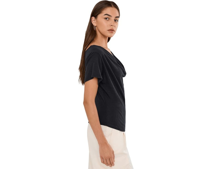 Топ Waterfall Cowl Neck Free We The Free черный с запахом