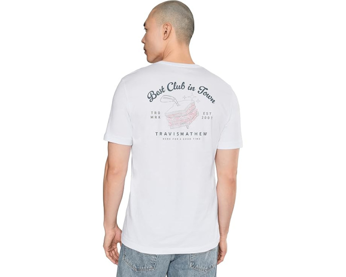 Футболка TravisMathew Founding Member Tee с принтом
