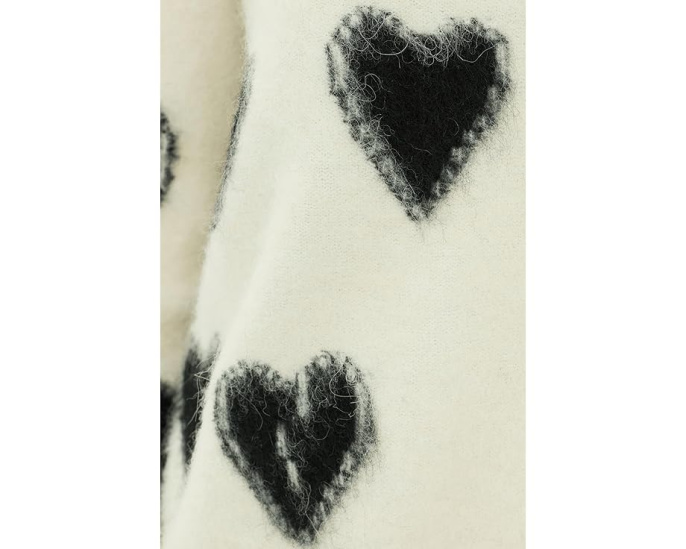 Кардиган AllSaints Scatter Heart Cardi с принтом в виде сердец