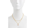 Kendra Scott Ожерелье Adriana Scallop Frame Multi Strand в золоте с жемчугом