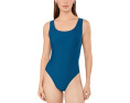 Цельный купальник Speedo Solid Mesh Scoop Neck с сетчатой спинкой