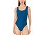 Цельный купальник Speedo Solid Mesh Scoop Neck с сетчатой спинкой