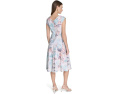 Цветочное платье Calvin Klein Printed Seamed с силуэтом трапеция