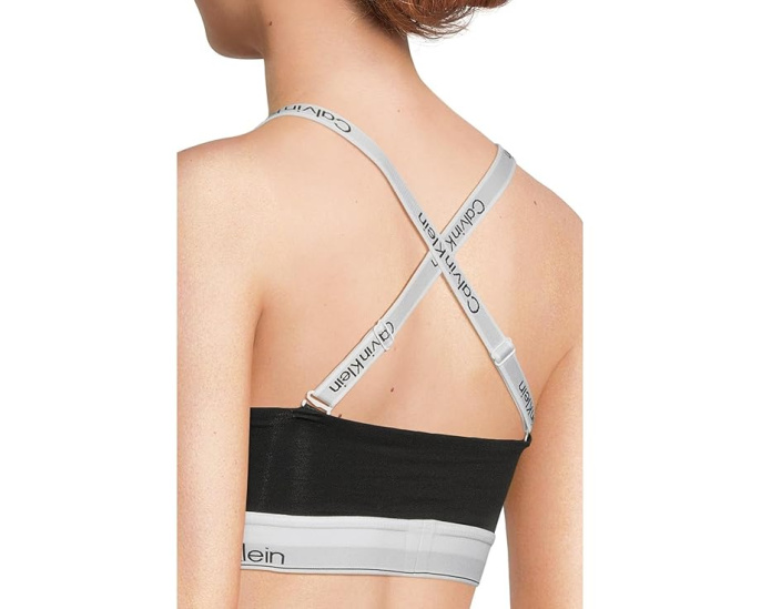 Бюстгальтер-бандо Calvin Klein Underwear Icon из хлопка и модала с легким уплотнением