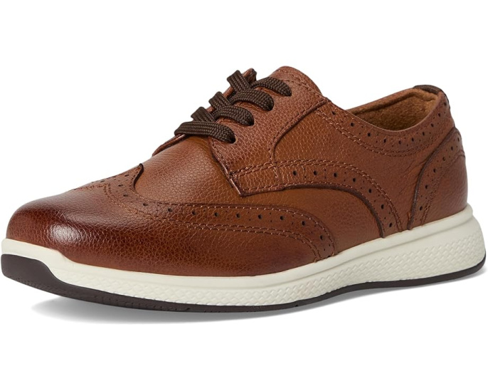 Оксфорты Florsheim Kids Great Lakes Wing Tip из зернистой кожи с Memory Foam